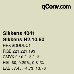 カラーコード: Sikkens 4041 - Sikkens H2.10.80 | qconv.com