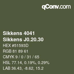 カラーコード: Sikkens 4041 - Sikkens J0.20.30 | qconv.com