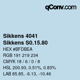 カラーコード: Sikkens 4041 - Sikkens S0.15.80 | qconv.com