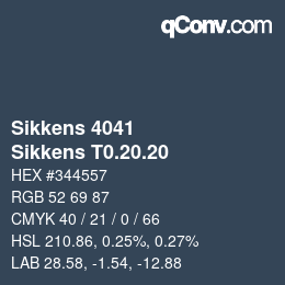 カラーコード: Sikkens 4041 - Sikkens T0.20.20 | qconv.com
