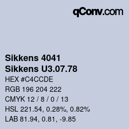 カラーコード: Sikkens 4041 - Sikkens U3.07.78 | qconv.com