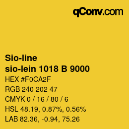 Código de color: Sio-line - sio-lein 1018 B 9000 | qconv.com