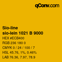 Farbcode: Sio-line - sio-lein 1021 B 9000 | qconv.com