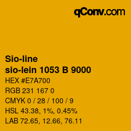 颜色代码: Sio-line - sio-lein 1053 B 9000 | qconv.com