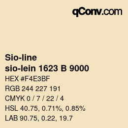 颜色代码: Sio-line - sio-lein 1623 B 9000 | qconv.com