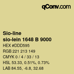 Farbcode: Sio-line - sio-lein 1648 B 9000 | qconv.com