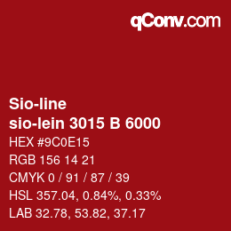 Code couleur: Sio-line - sio-lein 3015 B 6000 | qconv.com