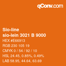 Farbcode: Sio-line - sio-lein 3021 B 9000 | qconv.com