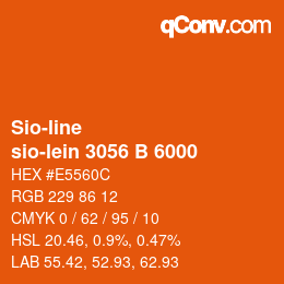 颜色代码: Sio-line - sio-lein 3056 B 6000 | qconv.com