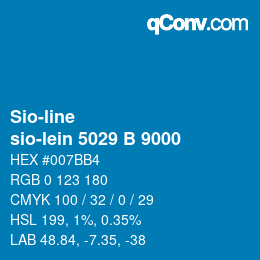 Code couleur: Sio-line - sio-lein 5029 B 9000 | qconv.com