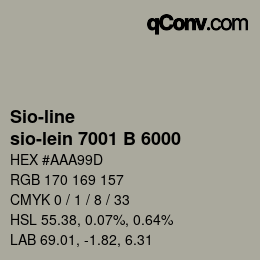 カラーコード: Sio-line - sio-lein 7001 B 6000 | qconv.com