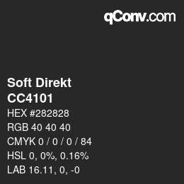 カラーコード: Soft Direkt - CC4101 | qconv.com