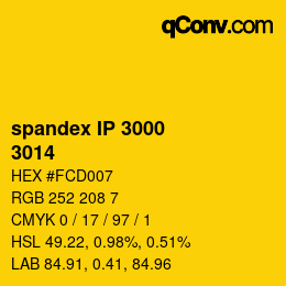 Farbcode: spandex IP 3000 - 3014 | qconv.com