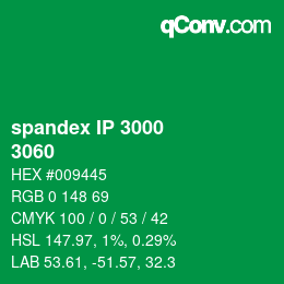 カラーコード: spandex IP 3000 - 3060 | qconv.com