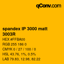 Farbcode: spandex IP 3000 matt - 3003R | qconv.com