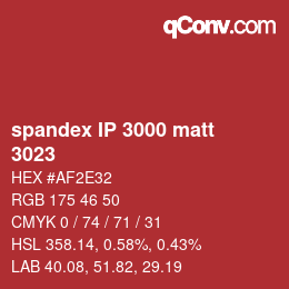 カラーコード: spandex IP 3000 matt - 3023 | qconv.com