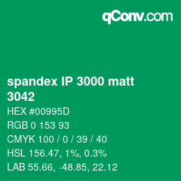 Farbcode: spandex IP 3000 matt - 3042 | qconv.com