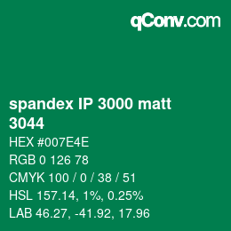 カラーコード: spandex IP 3000 matt - 3044 | qconv.com