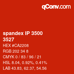 カラーコード: spandex IP 3500 - 3527 | qconv.com