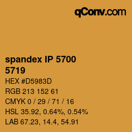 カラーコード: spandex IP 5700 - 5719 | qconv.com