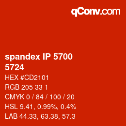 カラーコード: spandex IP 5700 - 5724 | qconv.com