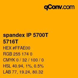 カラーコード: spandex IP 5700T - 5716T | qconv.com