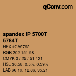 Farbcode: spandex IP 5700T - 5784T | qconv.com