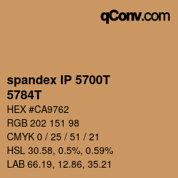 Farbcode: spandex IP 5700T - 5784T | qconv.com