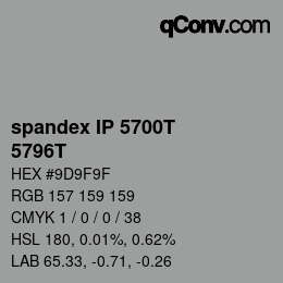 カラーコード: spandex IP 5700T - 5796T | qconv.com