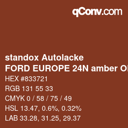 Code couleur: standox Autolacke - FORD EUROPE 24N amber OEM 2006 | qconv.com