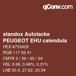 カラーコード: standox Autolacke - PEUGEOT EHU calendula | qconv.com