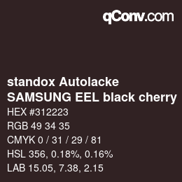 カラーコード: standox Autolacke - SAMSUNG EEL black cherry | qconv.com