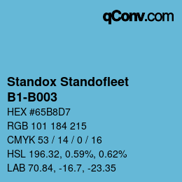 Código de color: Standox Standofleet - B1-B003 | qconv.com