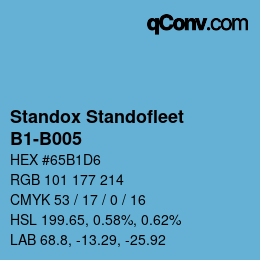 Código de color: Standox Standofleet - B1-B005 | qconv.com