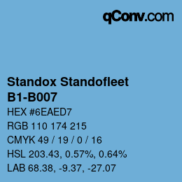 Código de color: Standox Standofleet - B1-B007 | qconv.com