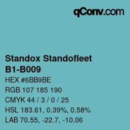 Code couleur: Standox Standofleet - B1-B009 | qconv.com