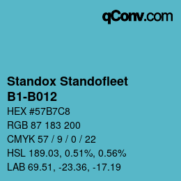 Código de color: Standox Standofleet - B1-B012 | qconv.com