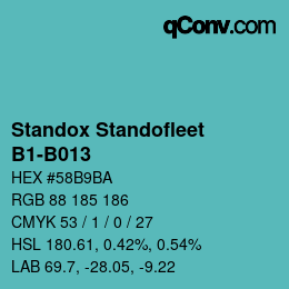 カラーコード: Standox Standofleet - B1-B013 | qconv.com