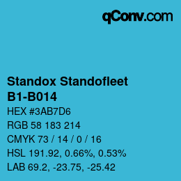 カラーコード: Standox Standofleet - B1-B014 | qconv.com