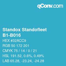 Código de color: Standox Standofleet - B1-B016 | qconv.com