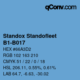 Code couleur: Standox Standofleet - B1-B017 | qconv.com