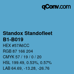 Código de color: Standox Standofleet - B1-B019 | qconv.com