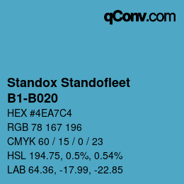 Farbcode: Standox Standofleet - B1-B020 | qconv.com