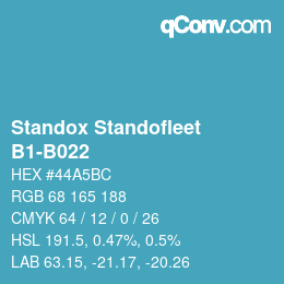 Código de color: Standox Standofleet - B1-B022 | qconv.com