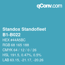 Code couleur: Standox Standofleet - B1-B022 | qconv.com