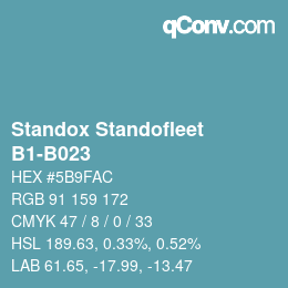 カラーコード: Standox Standofleet - B1-B023 | qconv.com