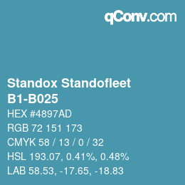 Farbcode: Standox Standofleet - B1-B025 | qconv.com