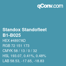 Code couleur: Standox Standofleet - B1-B025 | qconv.com