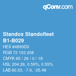 Farbcode: Standox Standofleet - B1-B029 | qconv.com