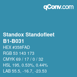 Code couleur: Standox Standofleet - B1-B031 | qconv.com